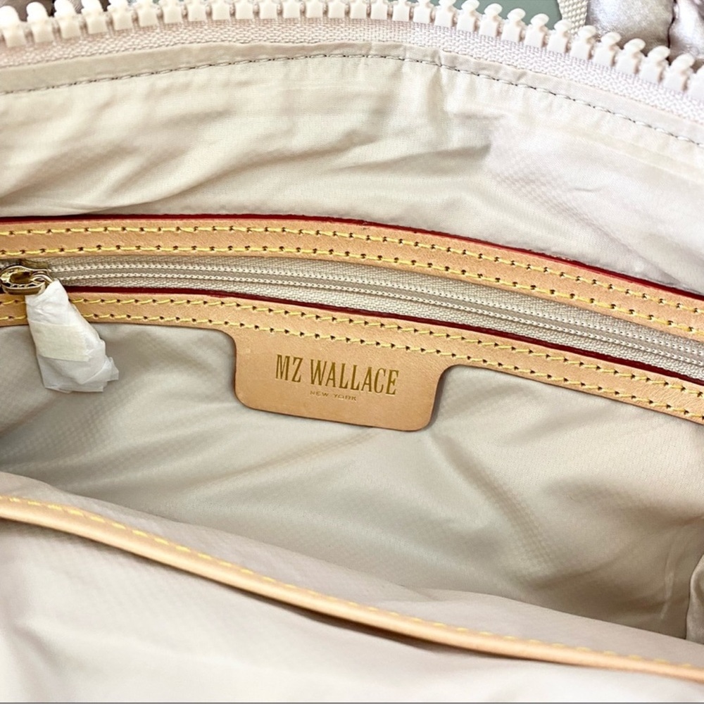 MZ Wallace Small Sutton Deluxe Crossbody Tote Bag in Pale Rose Gold - Picture 11 of 13